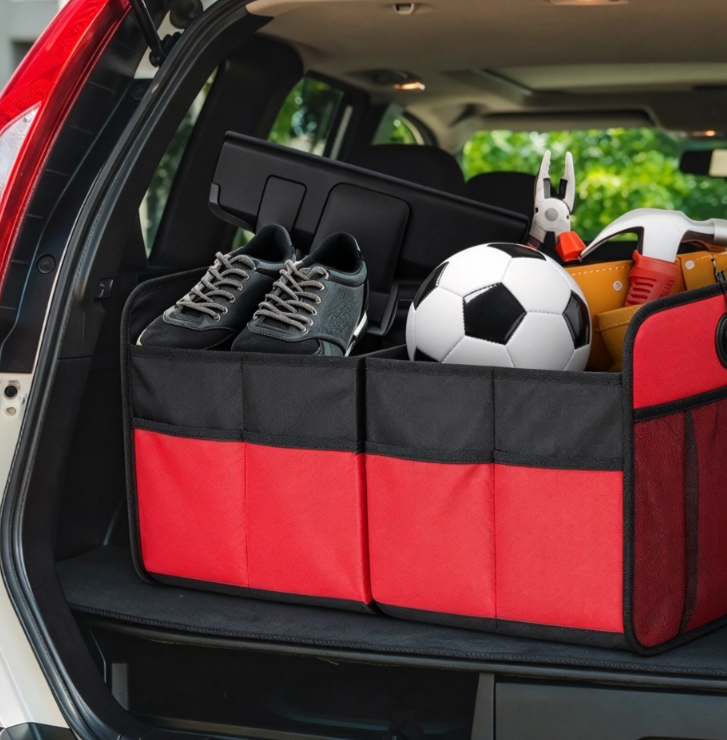 Heavy-Duty Foldable Car Trunk Organizer with Non-Slip Base