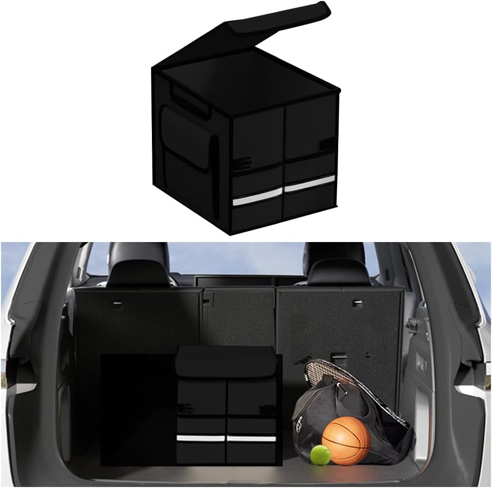 Collapsible Oxford Fabric Car Trunk Organizer with Lid