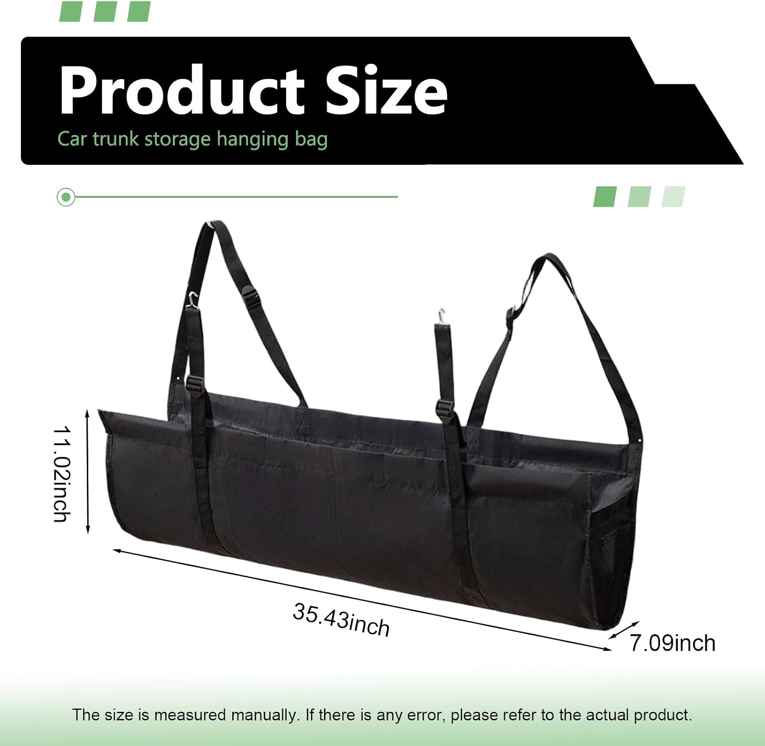 Hanging Car Backseat Organizer with Adjustable Straps - Image 2