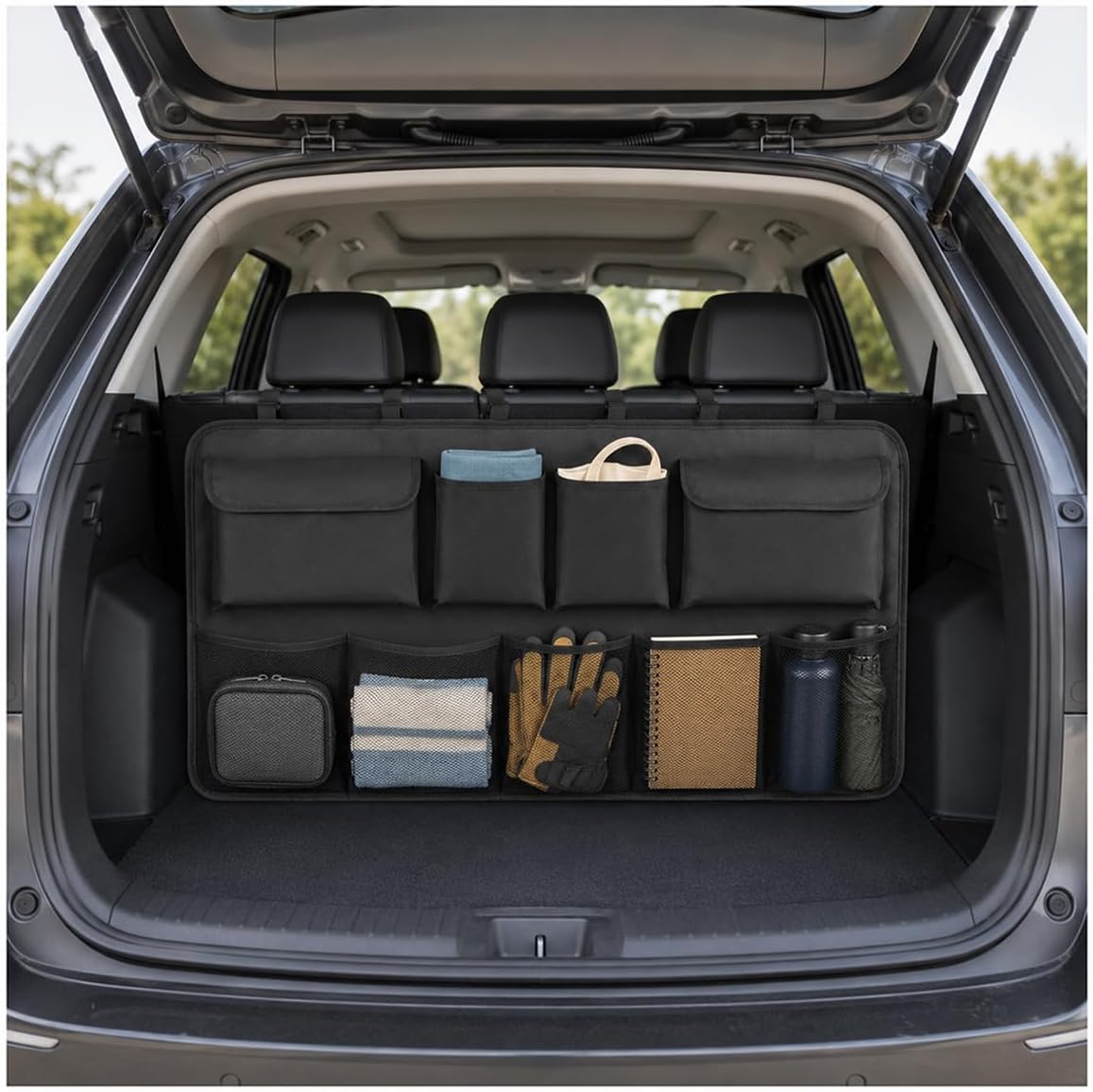 Waterproof Hanging Car Storage Bag with Adjustable Straps