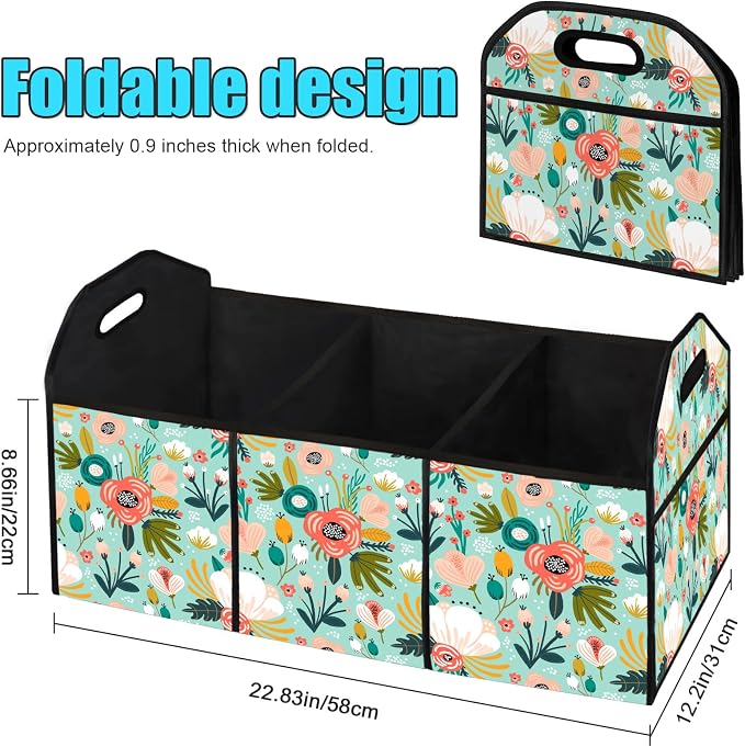 Collapsible Non-Slip Car Trunk Storage Organizer - Image 2