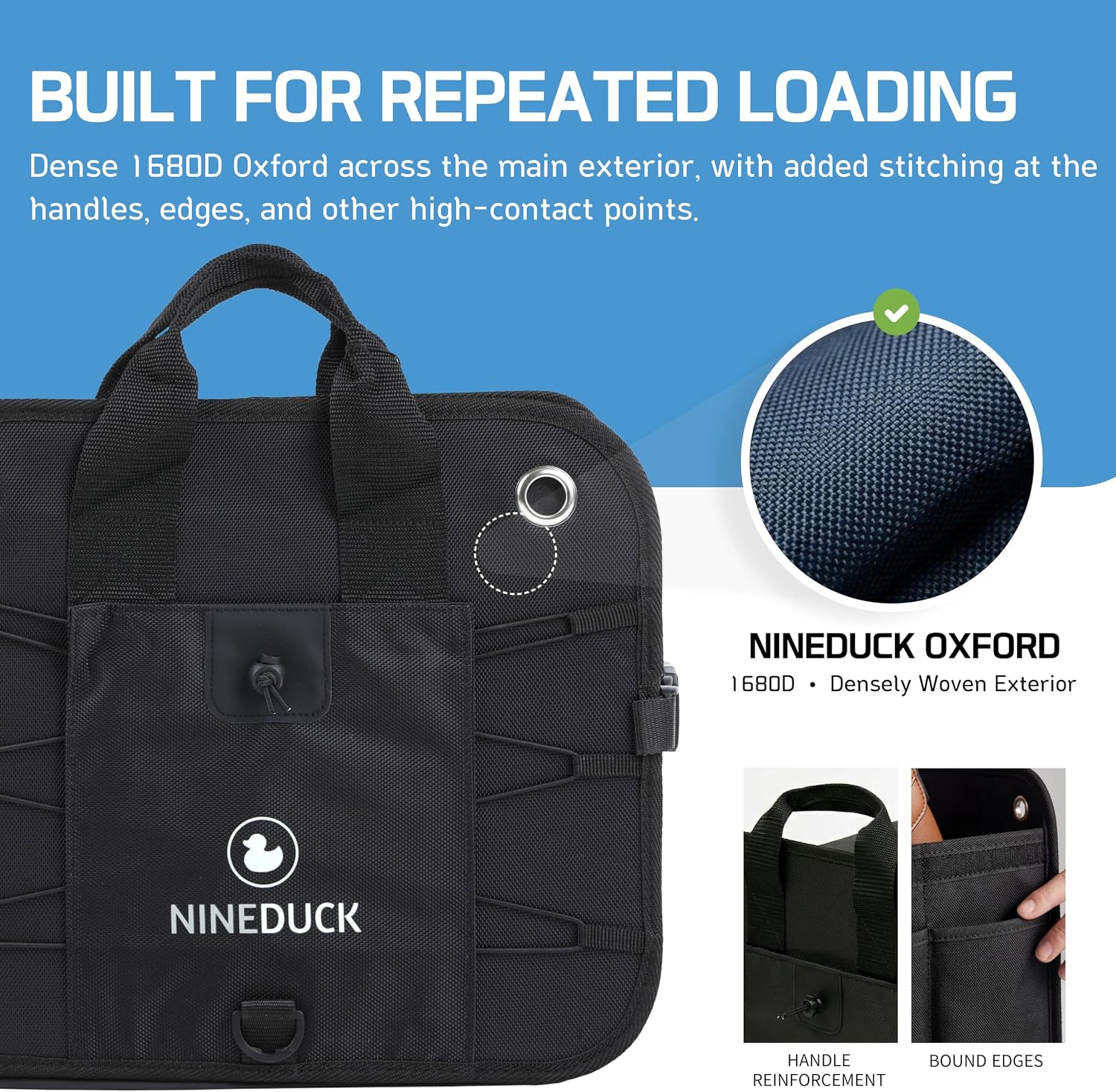 Extra-Large Foldable Car Trunk Organizer with Protective Lid - Image 2